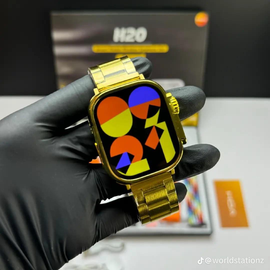H 20 ULTRA GOLD SMART WATCH+AIRPODS