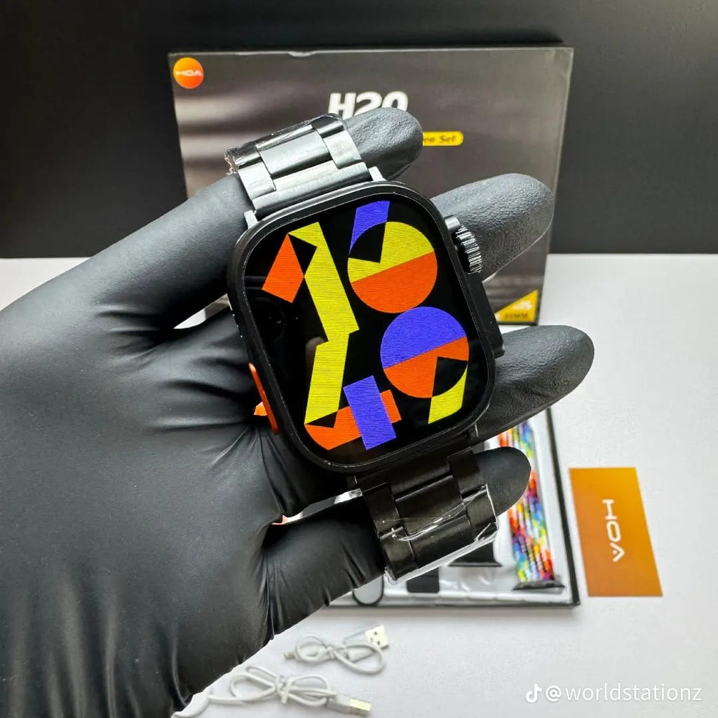 H 20 ULTRA GOLD SMART WATCH+AIRPODS