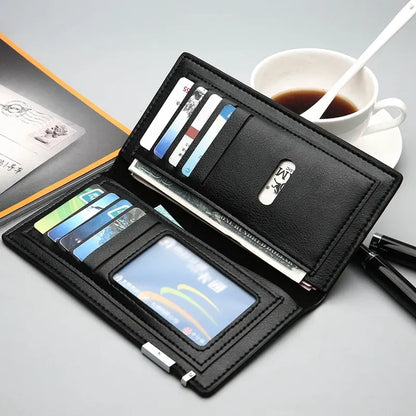 LEATHER LONG WALLET FOR MEN'S SLIM FIT🔥