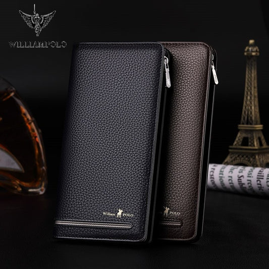 MEN'S ZIP LONG LEATHER WALLET🔥