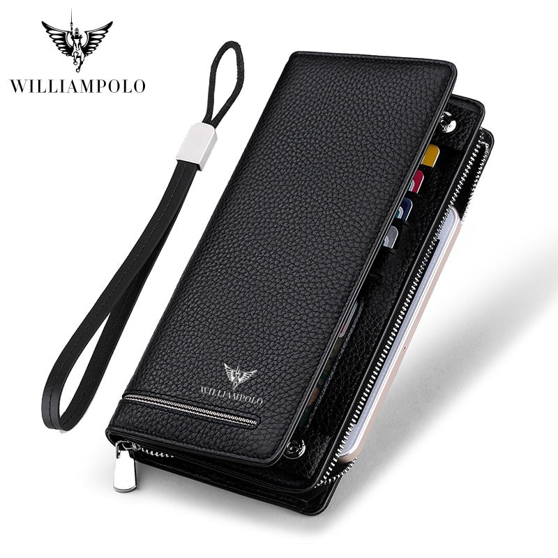 MEN'S ZIP LONG LEATHER WALLET🔥