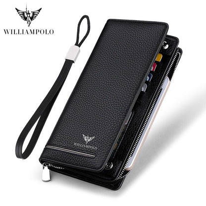 MEN'S ZIP LONG LEATHER WALLET🔥