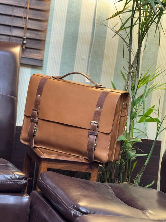 100% PURE COW LEATHER MEN'S FILE BAG🔥
