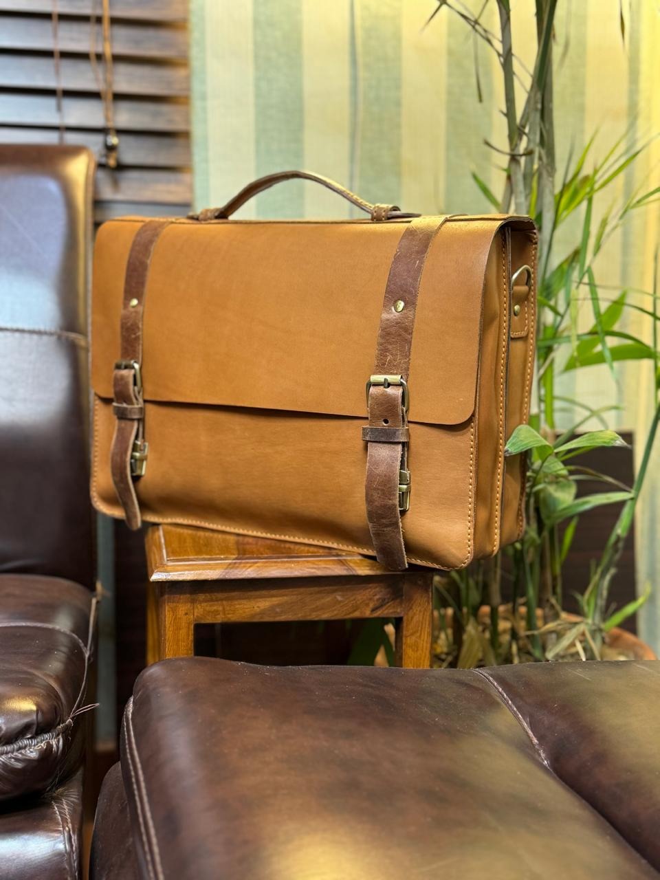 100% PURE COW LEATHER MEN'S FILE BAG🔥