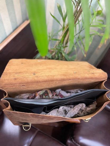 MEN'S OFFICE LAPTOP LEATHER BAG (HAND MADE )🔥