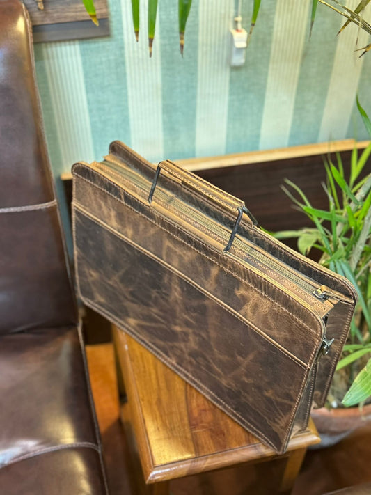 100% PURE COW LEATHER MEN'S LAPTOP BAG🔥