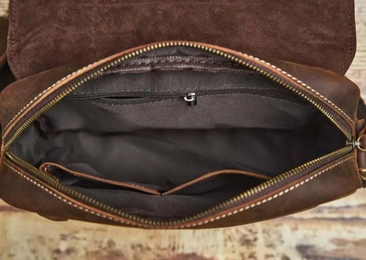 100% PURE COW LEATHER LAPTOP BAG🔥